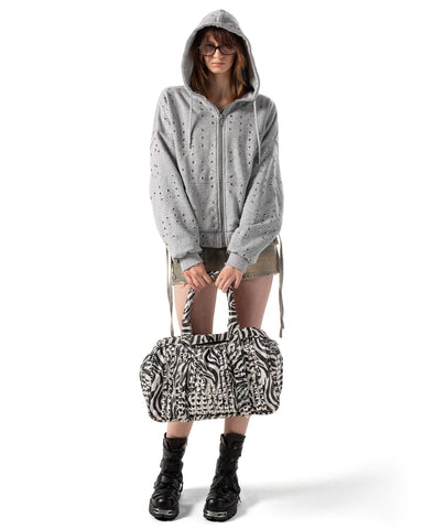 Grey Eyelet Hoodie – Racer Worldwide
