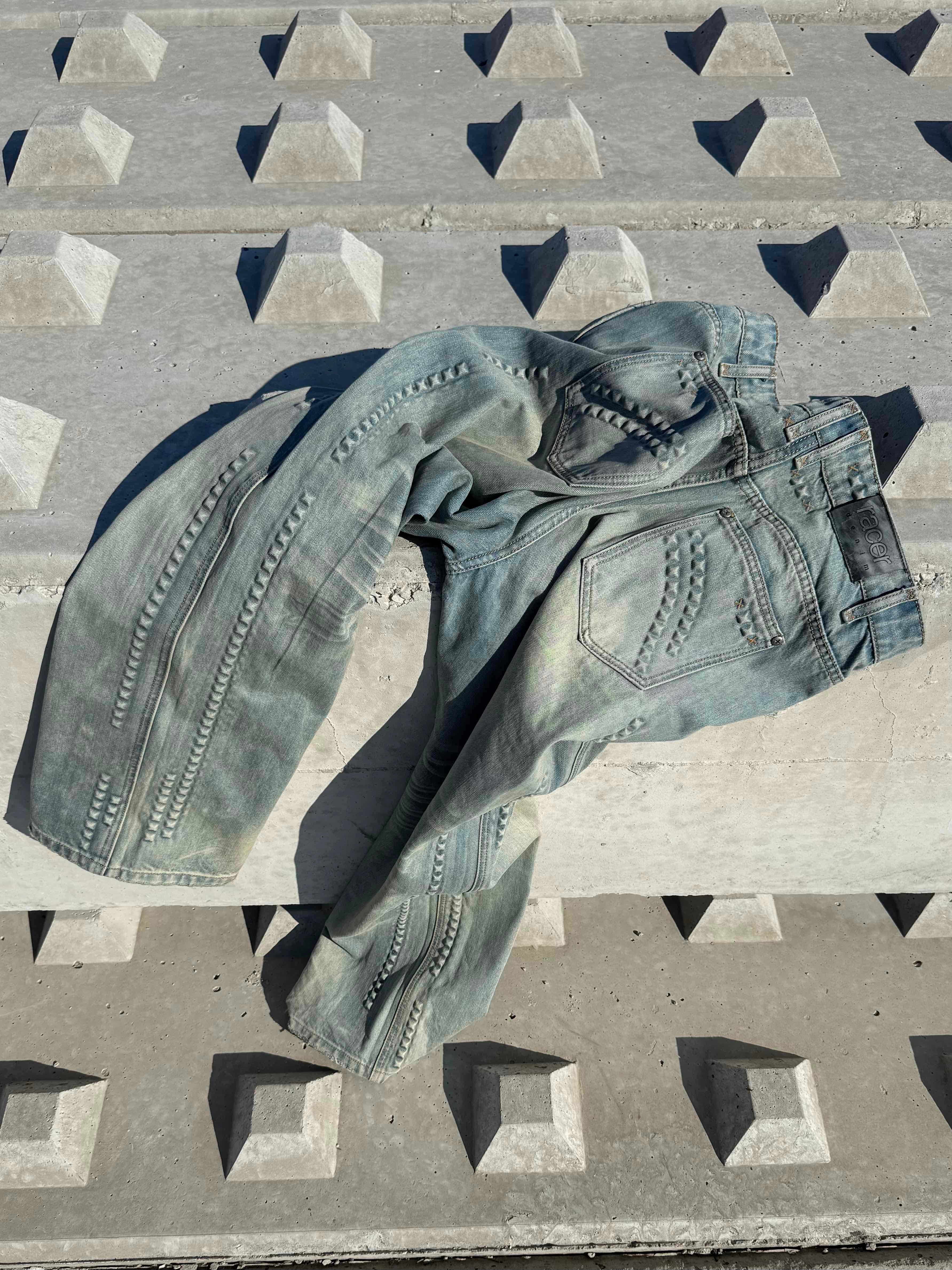 Pyramid Embossed Denim – Racer Worldwide
