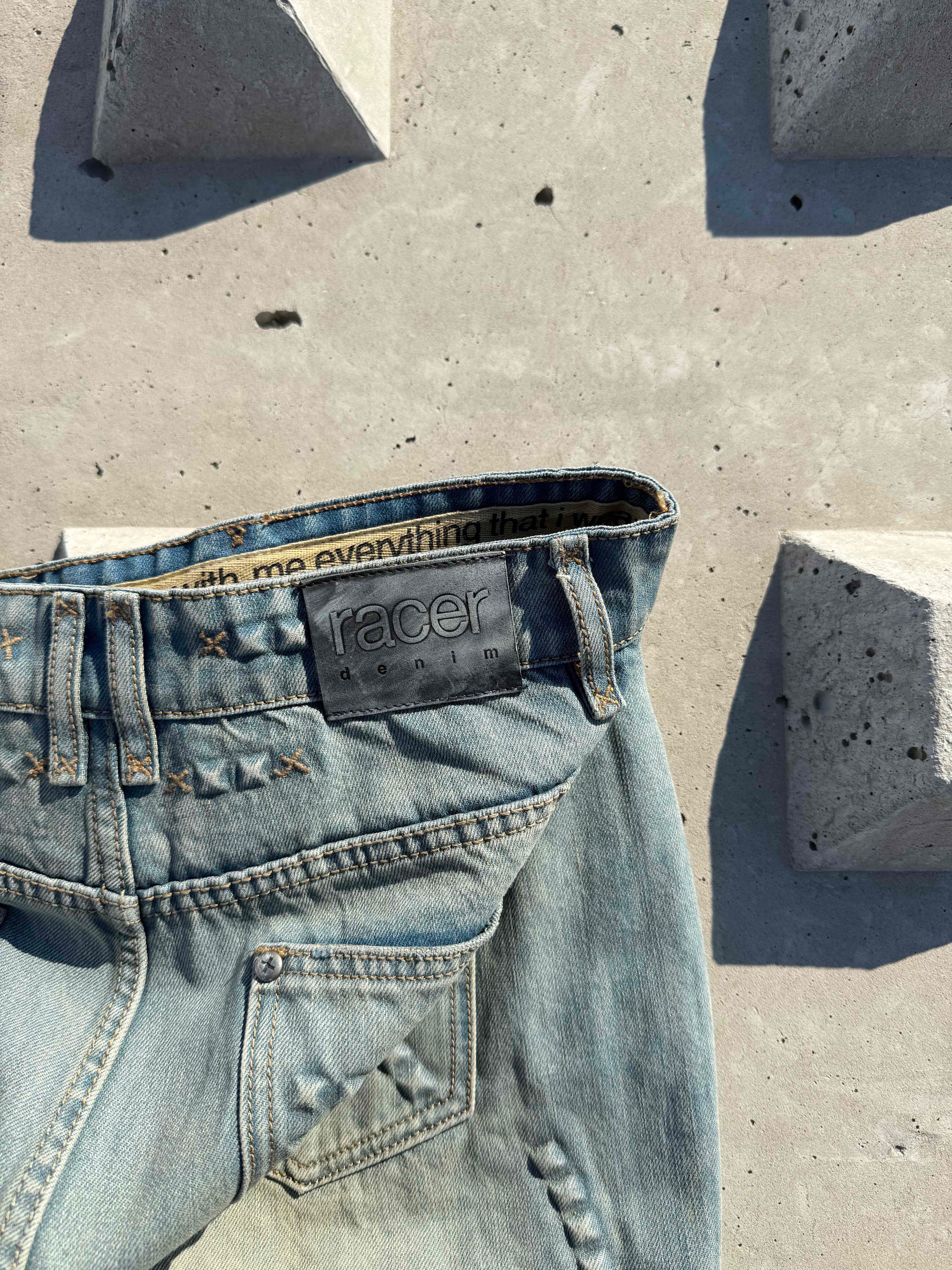Pyramid Embossed Denim – Racer Worldwide