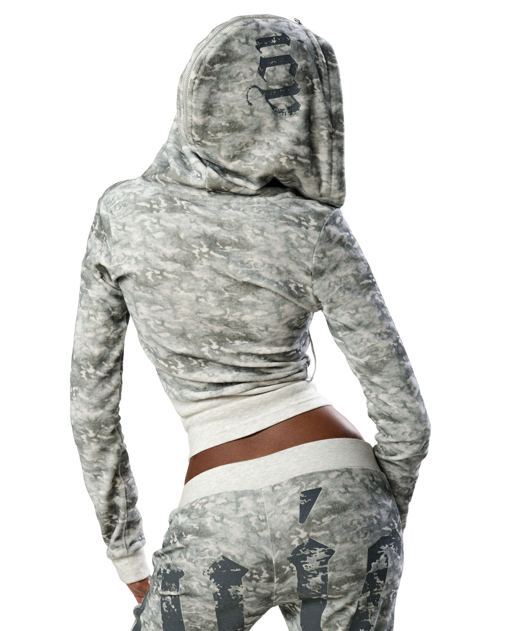 Juicy x Racer Camo Velour Hoodie