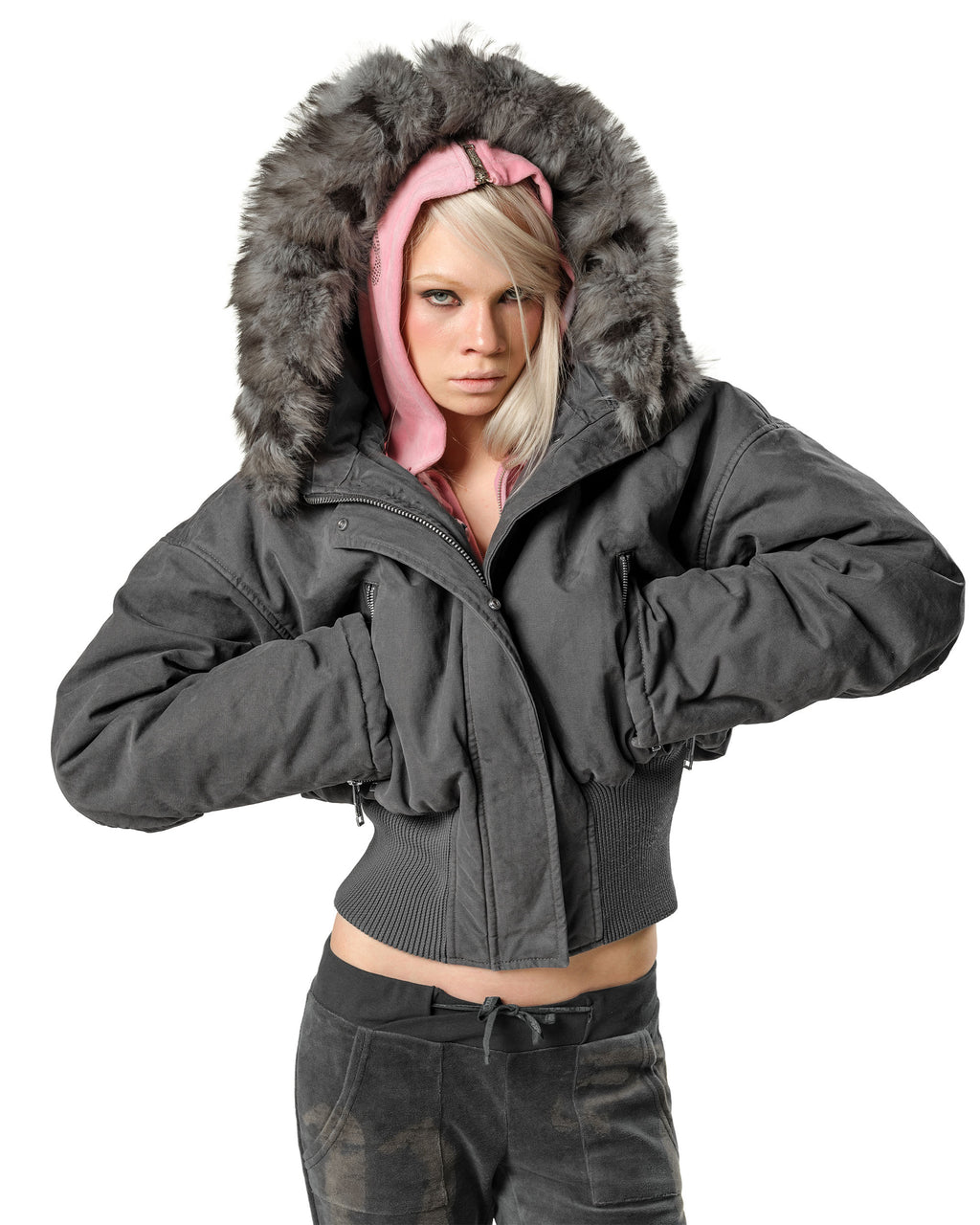 Juicy x Racer Washed Fitted Bomber