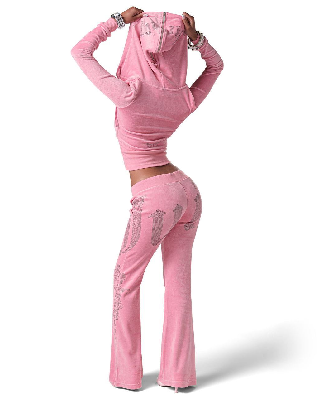 Juicy x Racer Pink Velour Pants