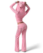 Juicy x Racer Pink Velour Pants