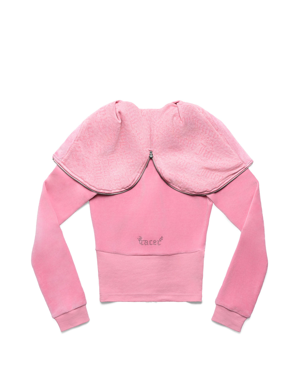 Juicy x Racer Pink Velour Hoodie