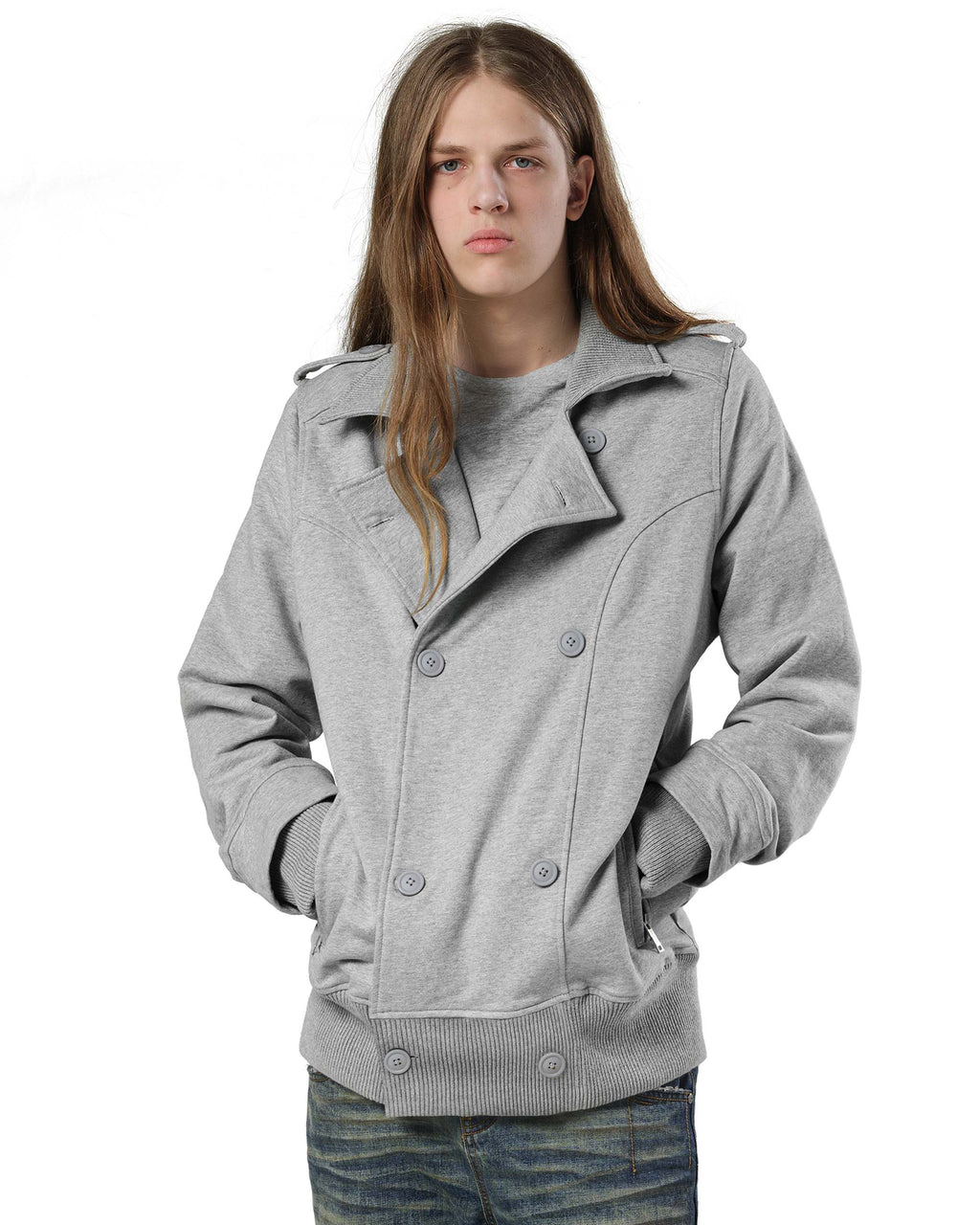 Grey Jersey Jacket