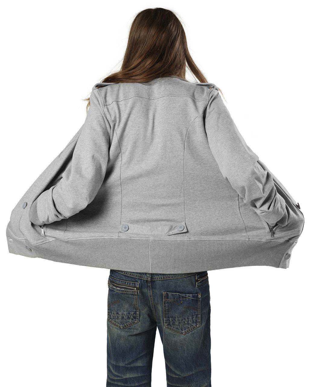 Grey Jersey Jacket