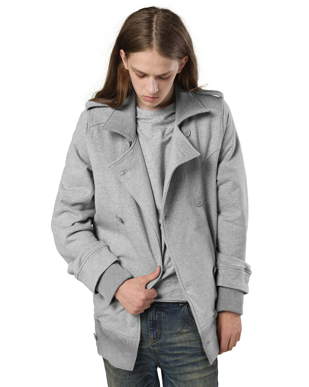 Grey Jersey Jacket