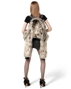 Snow Lynx Fur Bomber