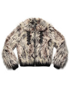 Snow Lynx Fur Bomber