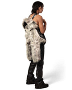 Snow Lynx Fur Bomber