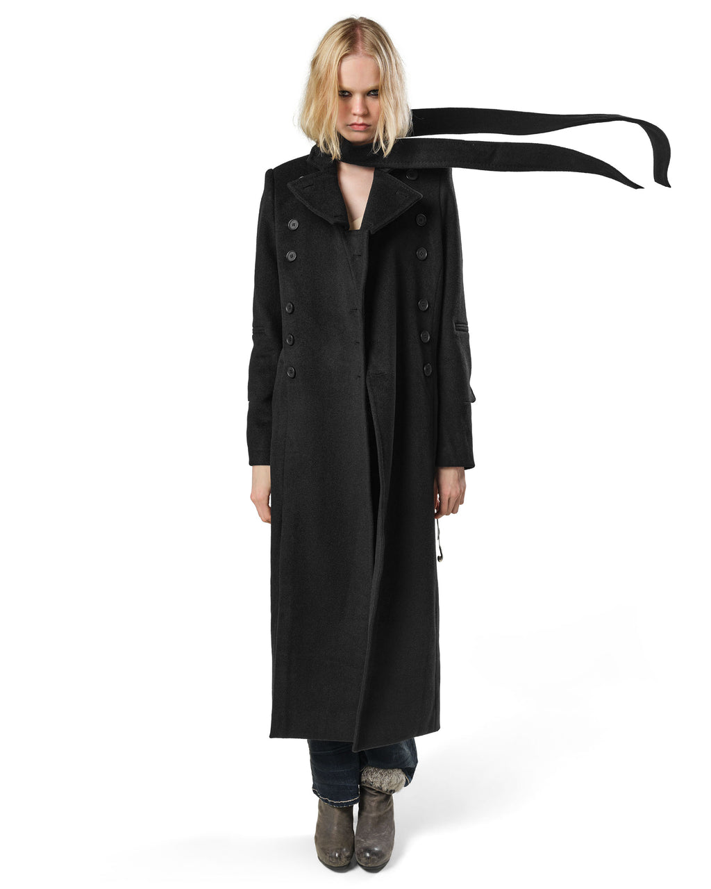 Long Fine Wool Coat
