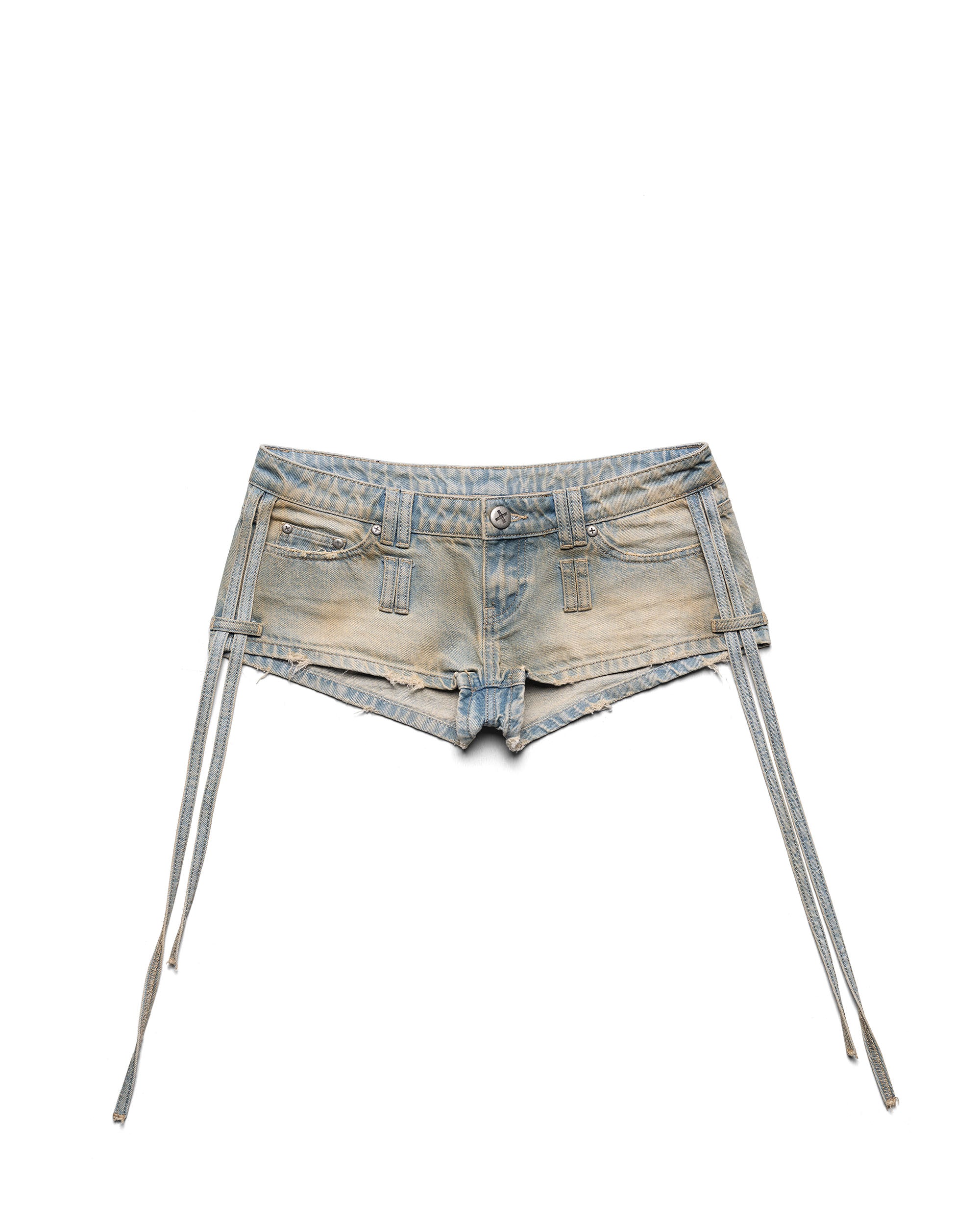 Micro Denim Transformer Shorts