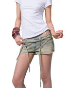 Micro Denim Transformer Shorts