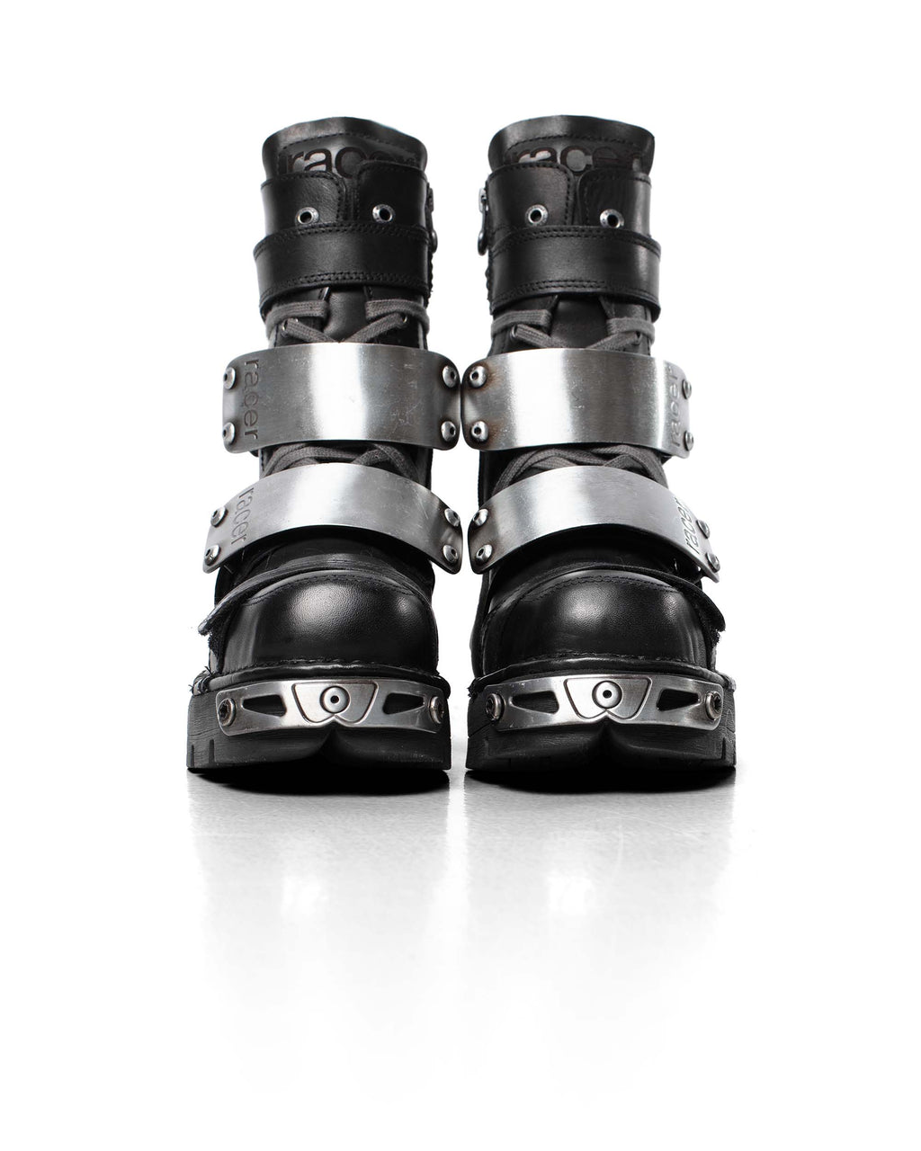 Racer x New Rock Black Boot