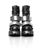 Racer x New Rock Black Boot
