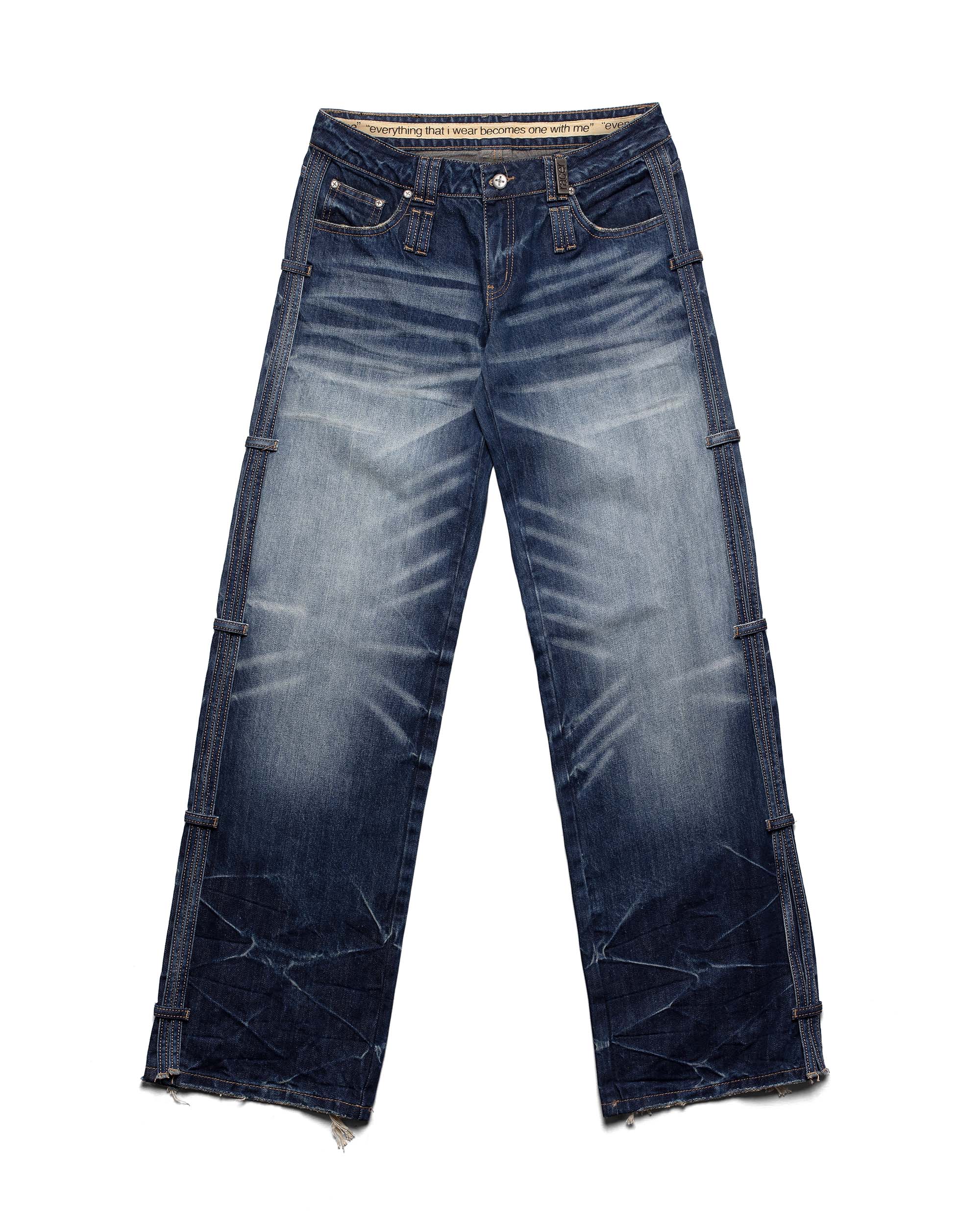 Dark Blue Transformer Track Denim