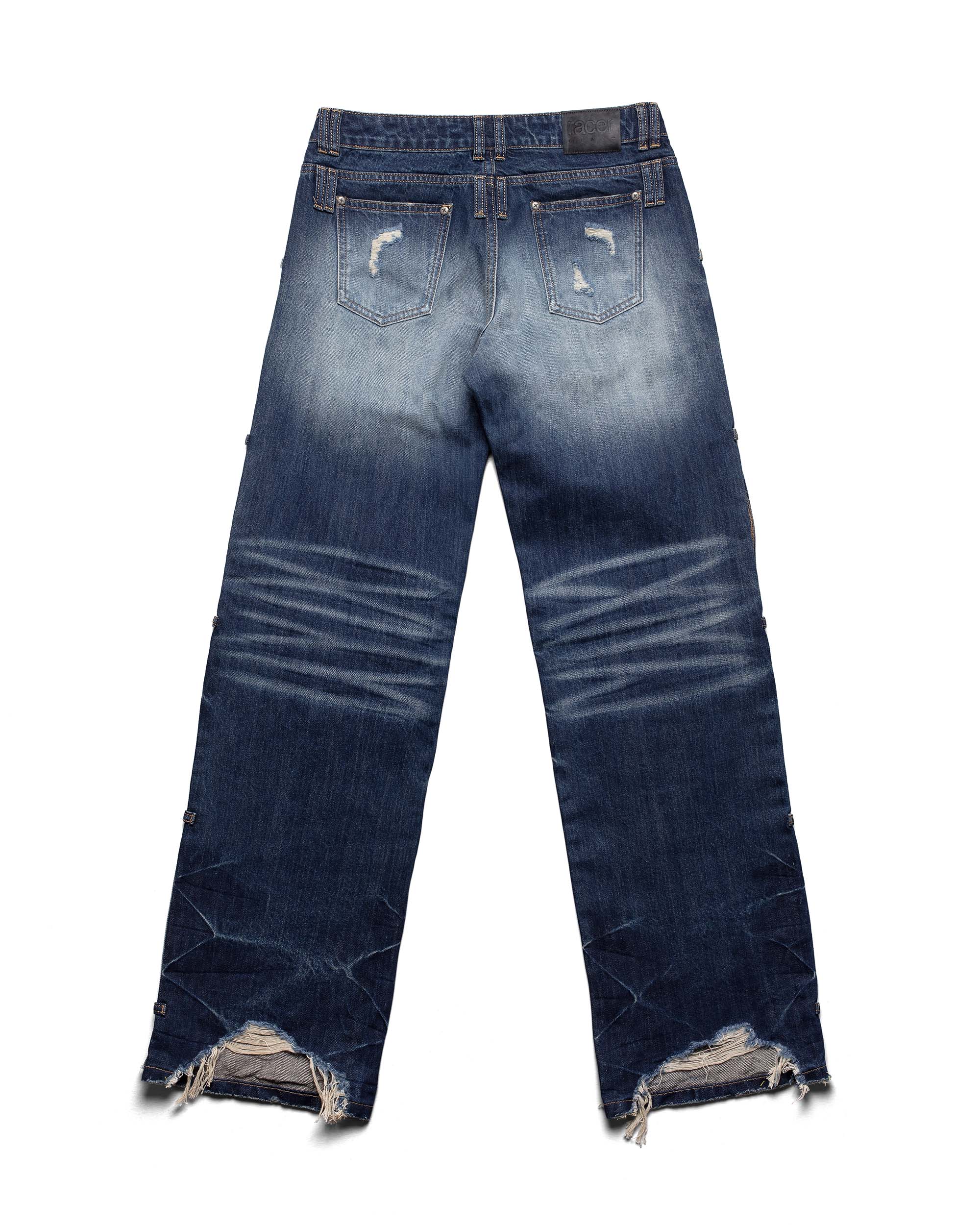 Dark Blue Transformer Track Denim