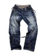Dark Blue Transformer Track Denim