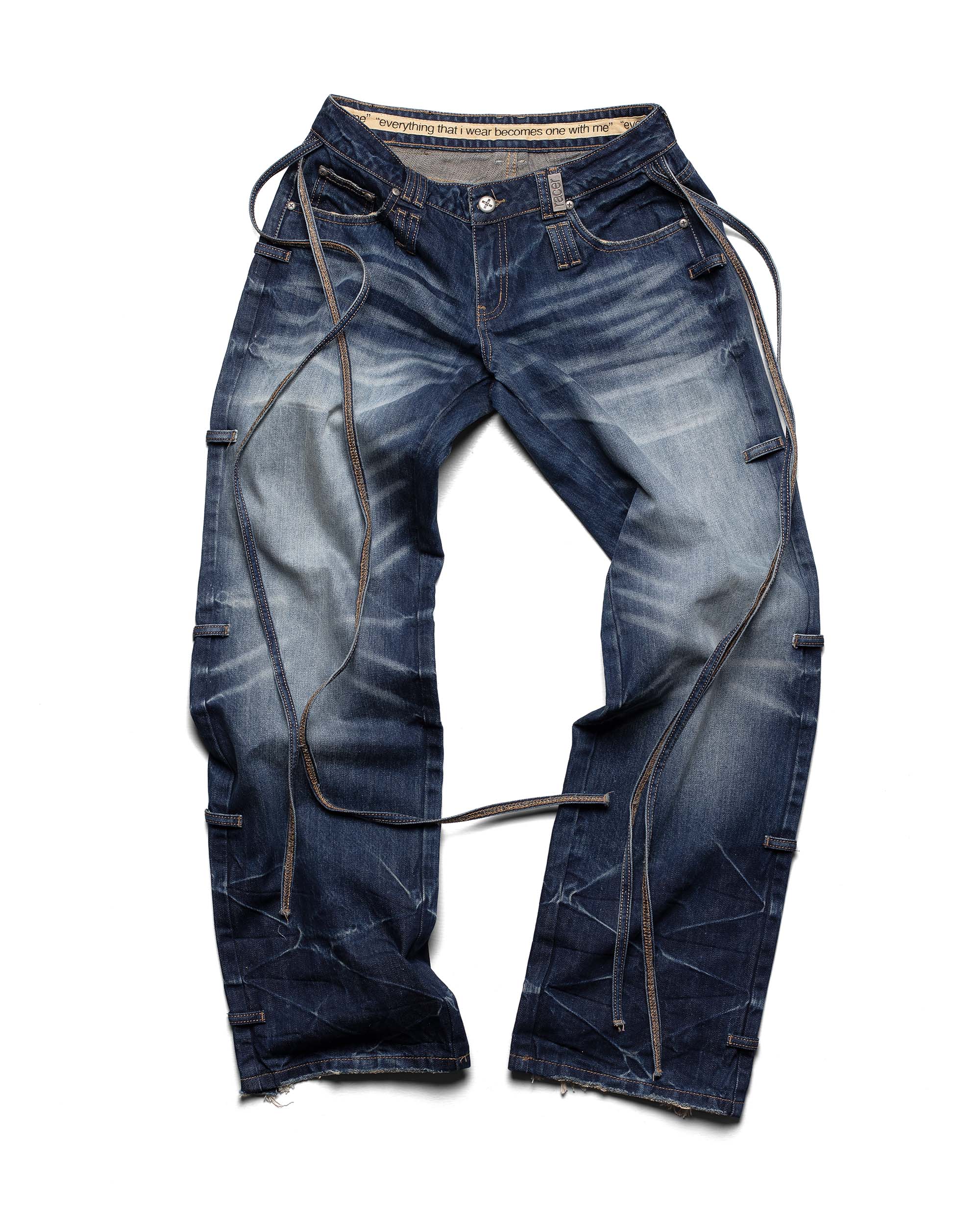 Dark Blue Transformer Track Denim