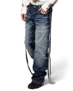 Dark Blue Transformer Track Denim