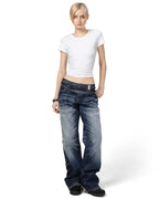 Dark Blue Transformer Track Denim