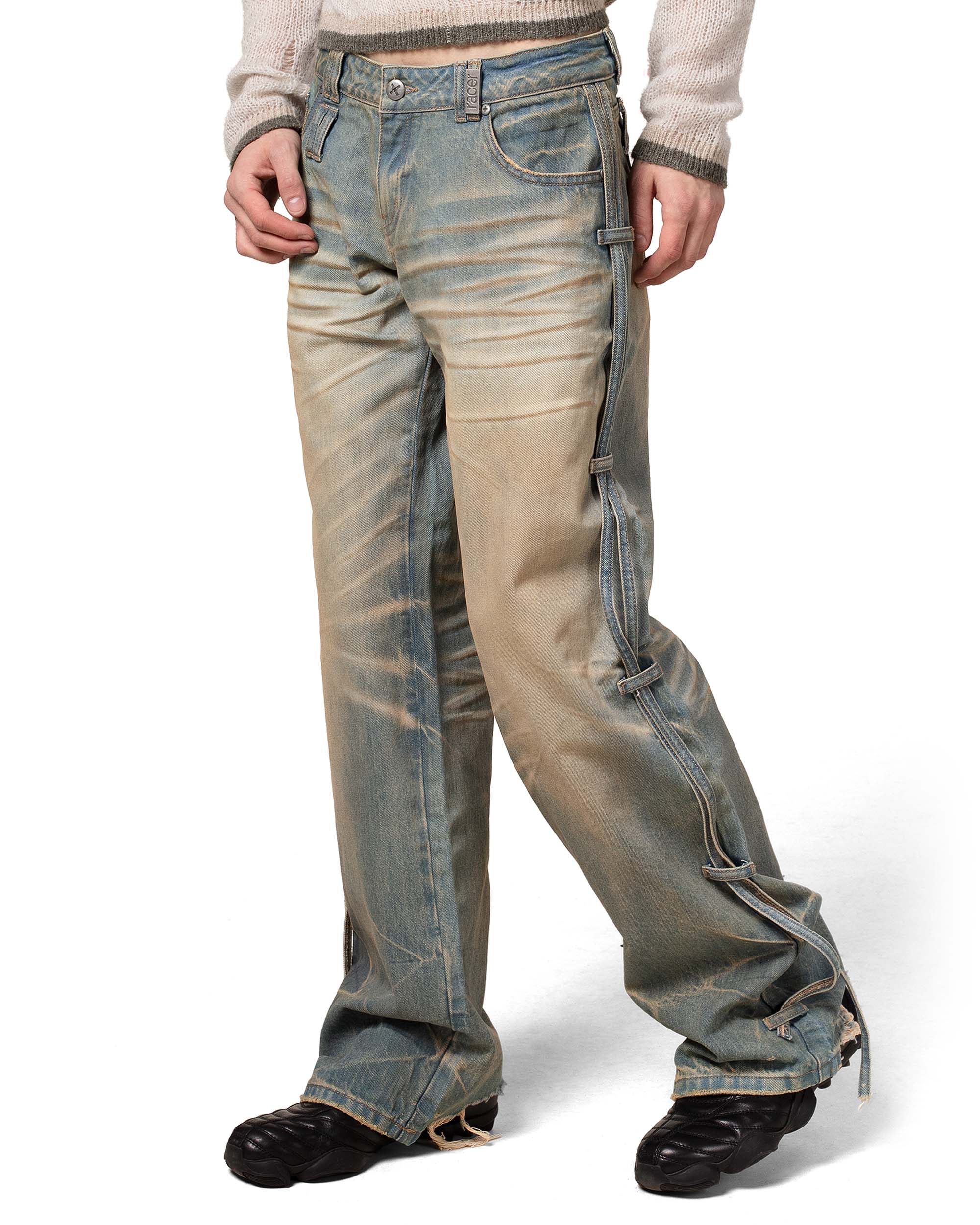 Light Blue Transformer Track Denim – Racer Worldwide