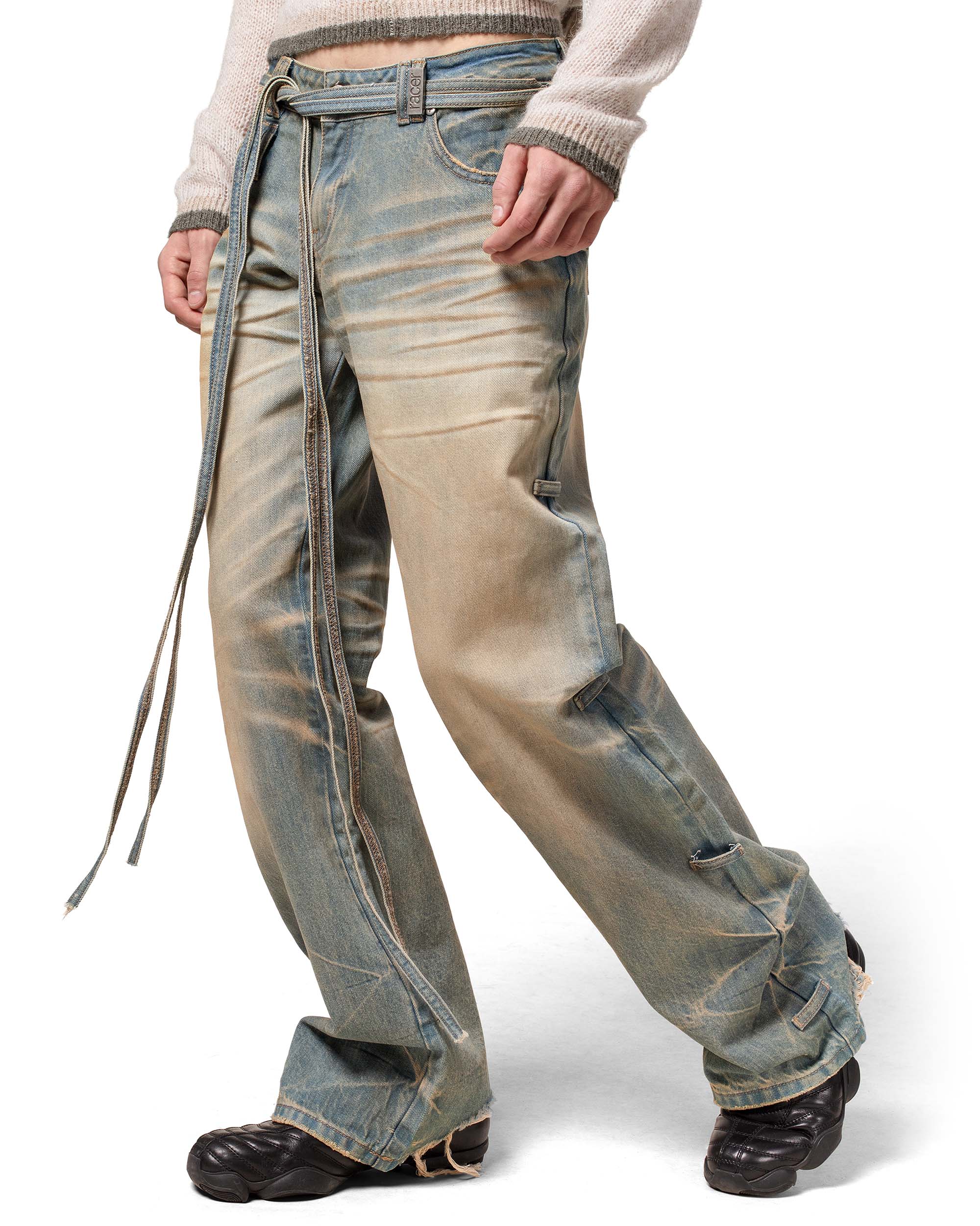 Light Blue Transformer Track Denim – Racer Worldwide