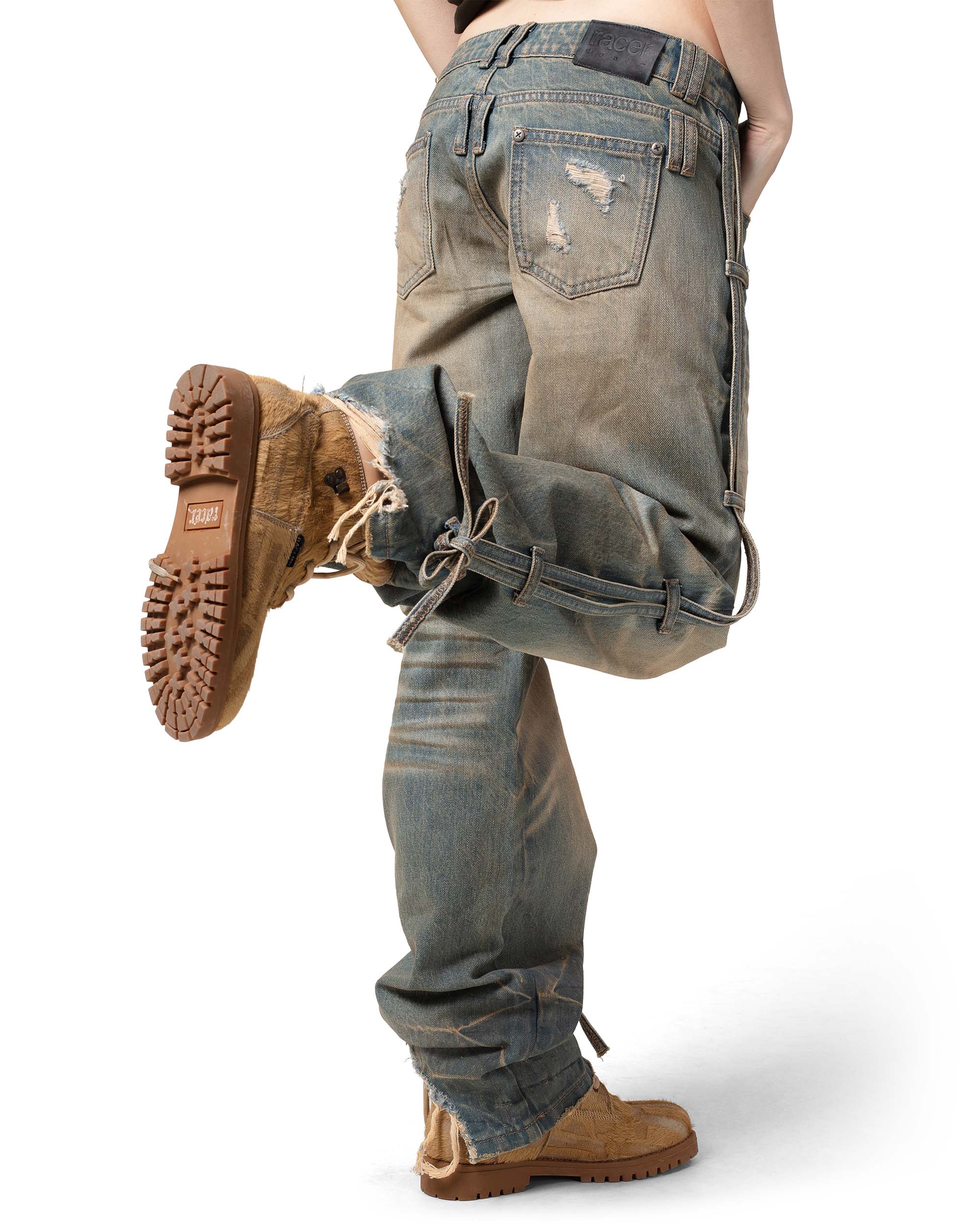 Light Blue Transformer Track Denim – Racer Worldwide