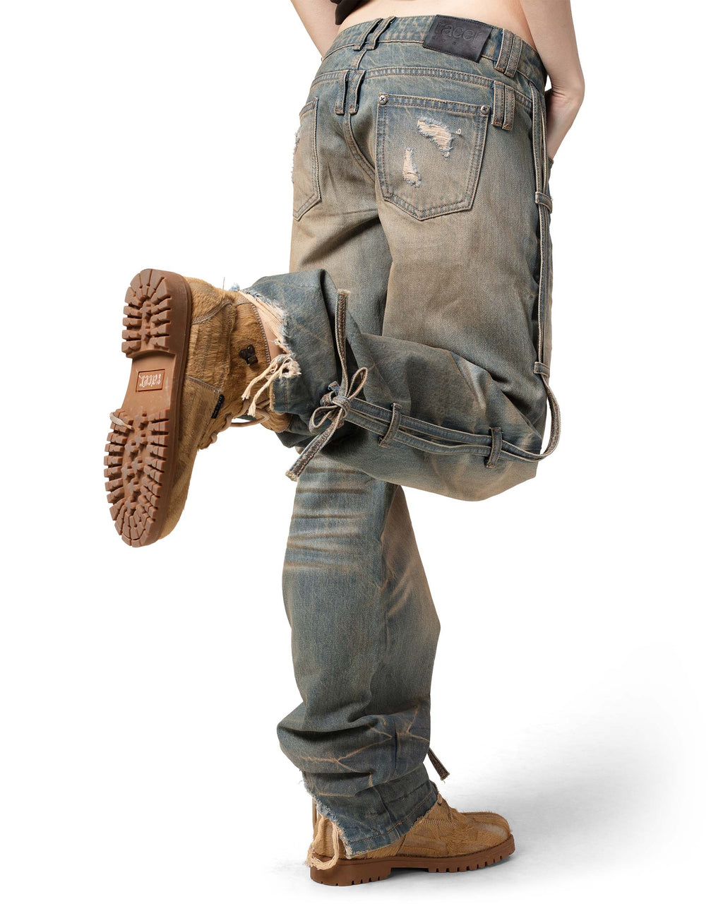 Light Blue Transformer Track Denim