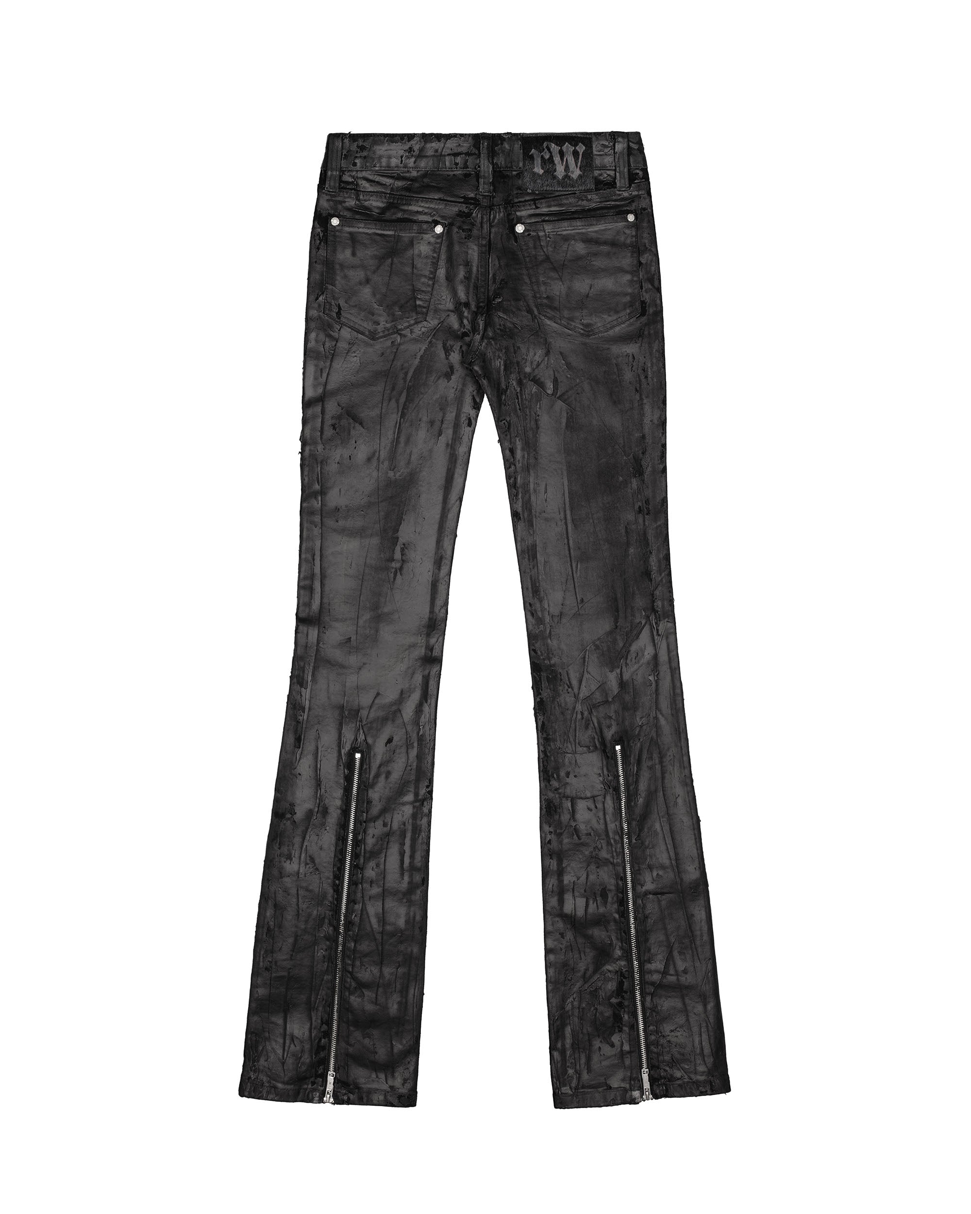 Doll Core Flared Wax Jeans – Racer Worldwide
