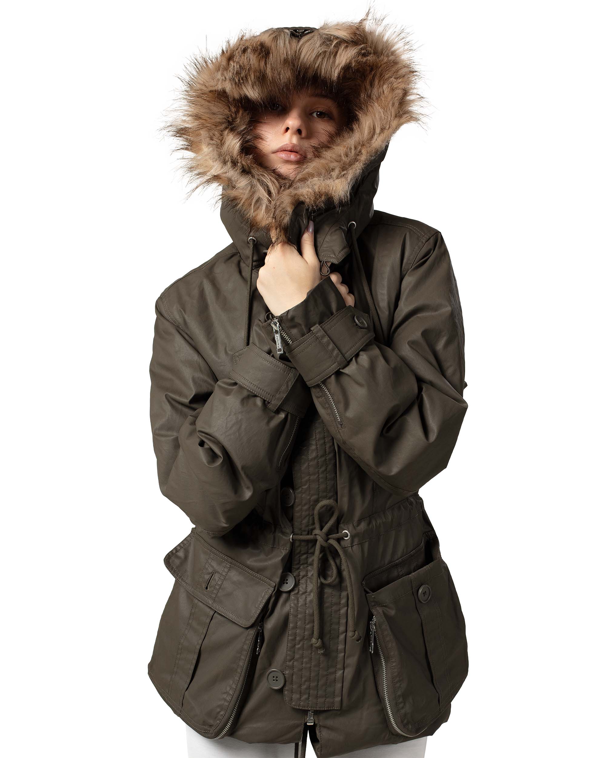 Waxed Parka Jacket