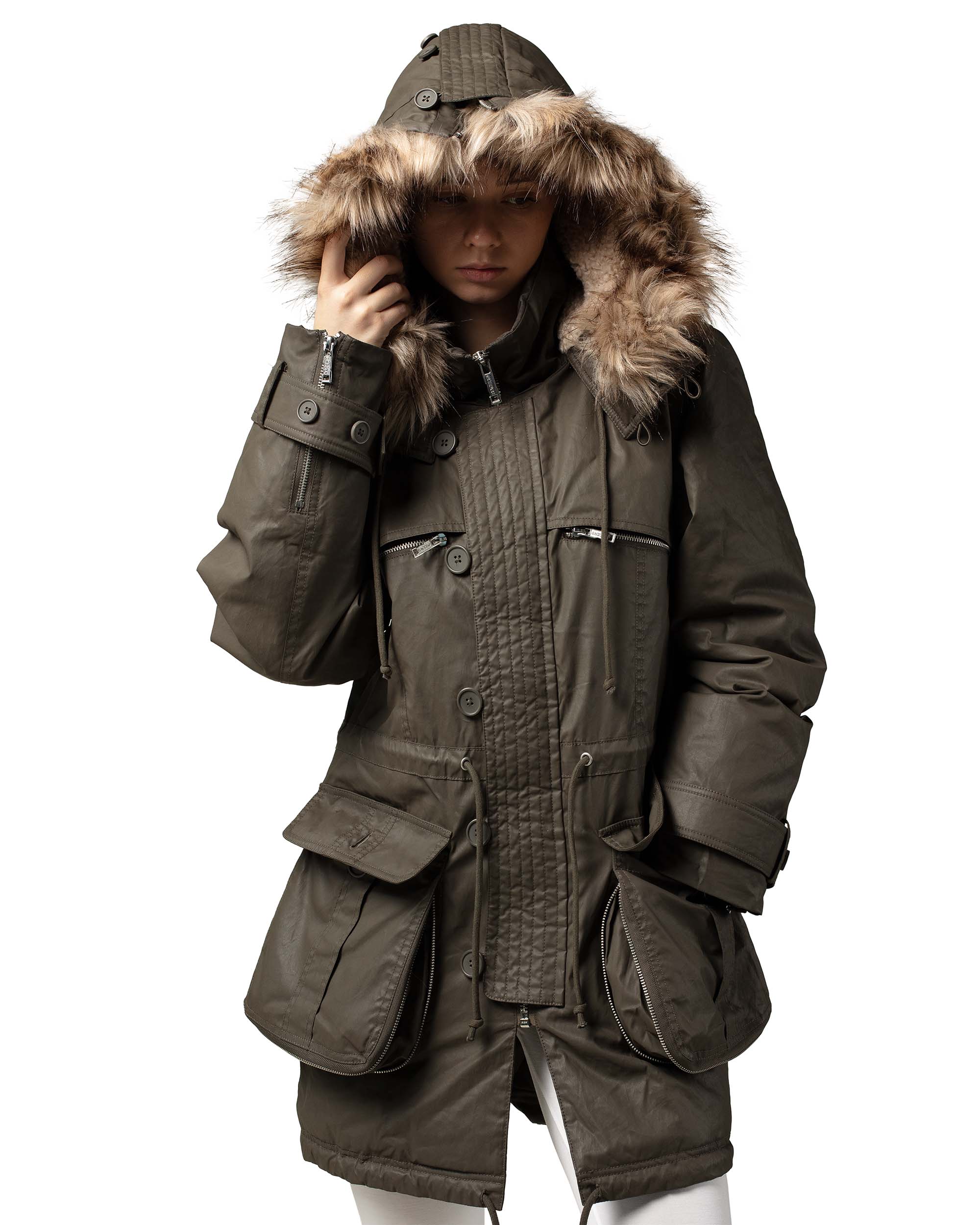 Waxed Parka Jacket