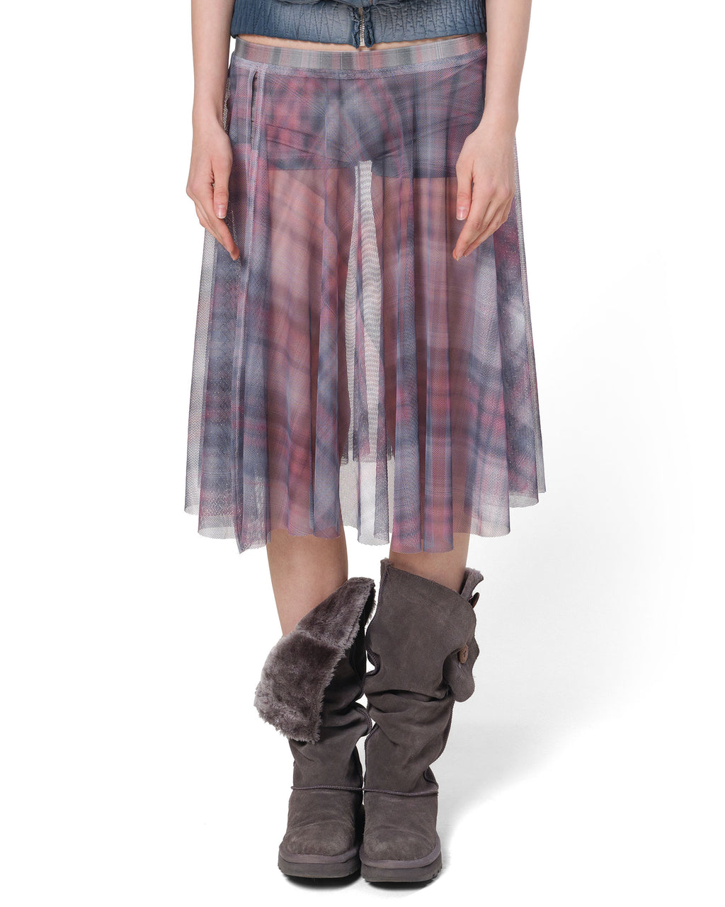 Plaid Shorts-Skirt