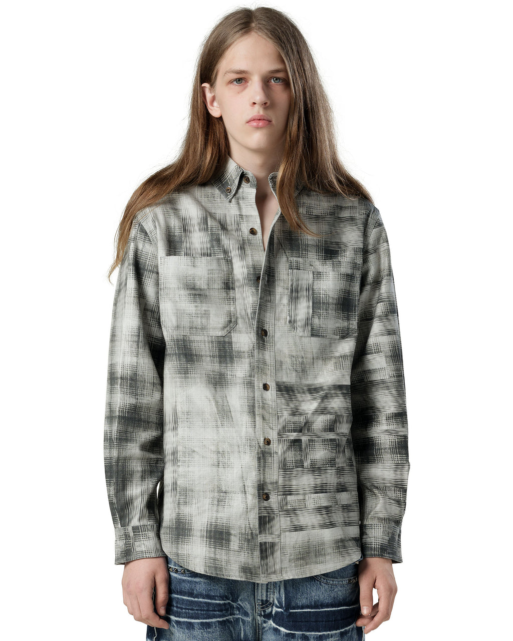 Plaid Twill Work Shirt