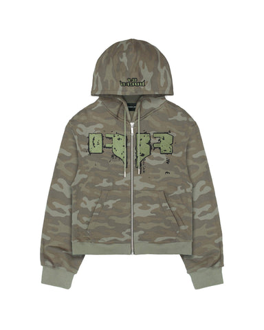 国内で当店のみ Racer Worldwide - Grey Camo Knit Hoodie 国内で当店のみ Racer Worldwide - Grey Camo Knit Hoodie