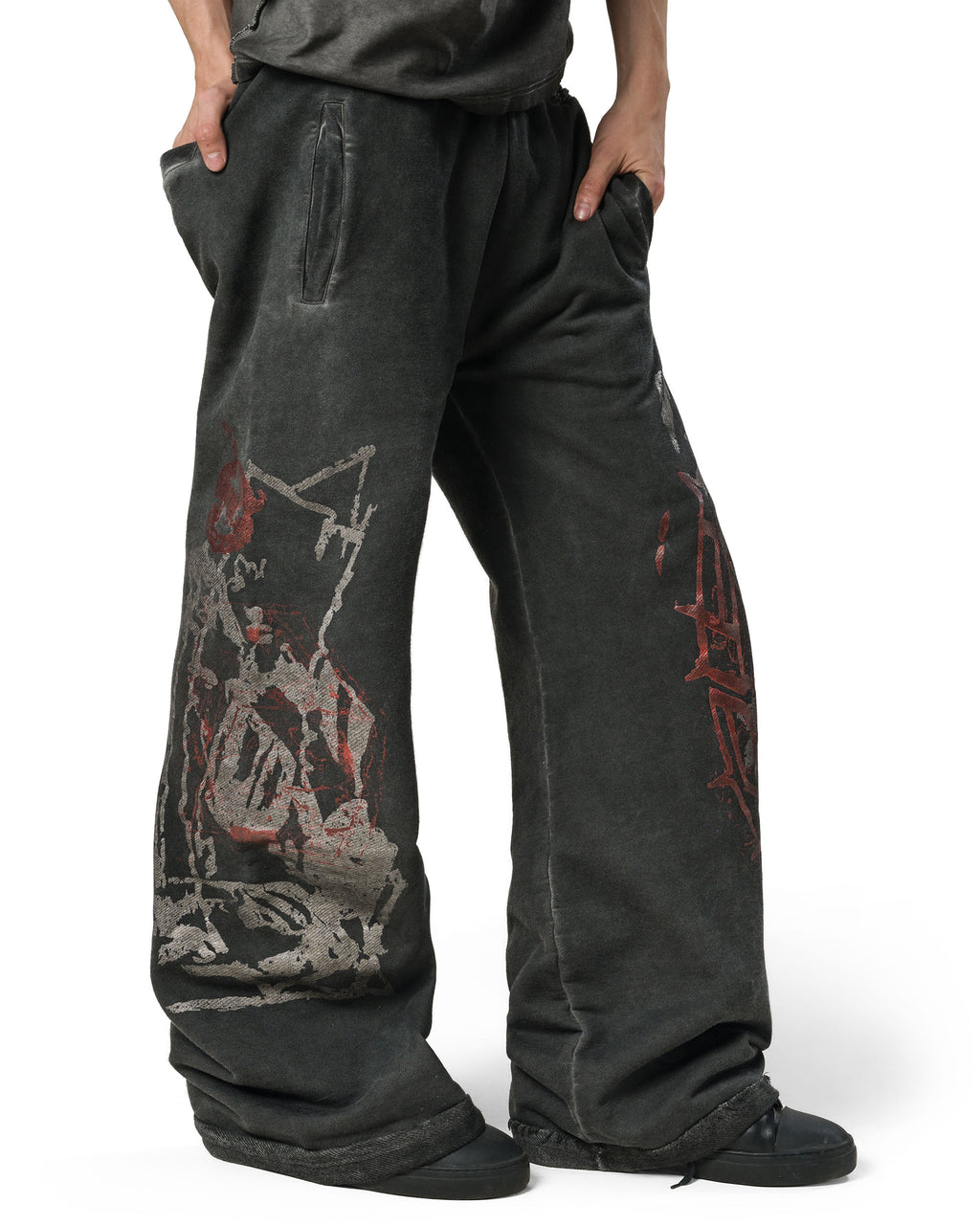 RED Bootcut Sweatpants