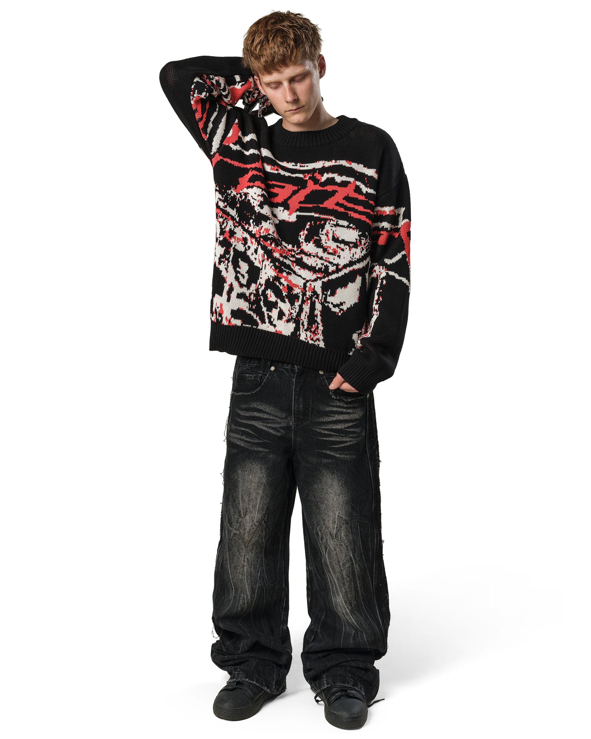 RED Knit Sweater