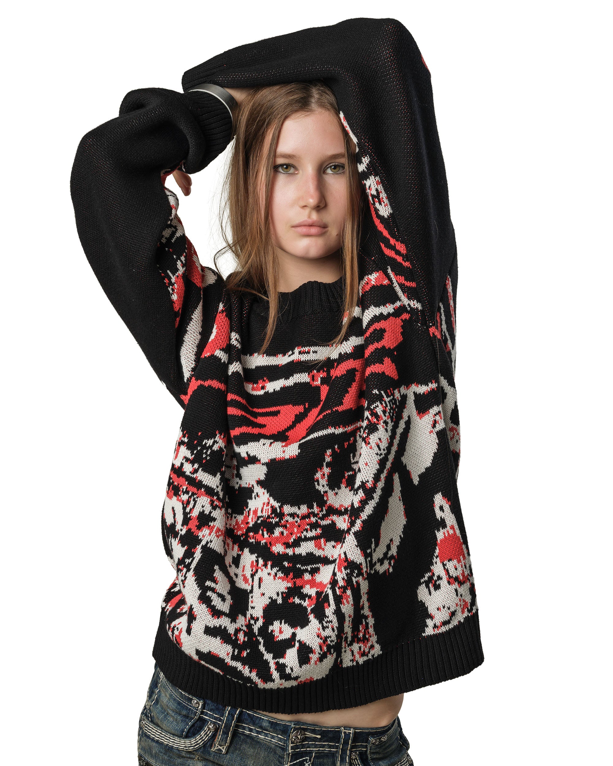 RED Knit Sweater