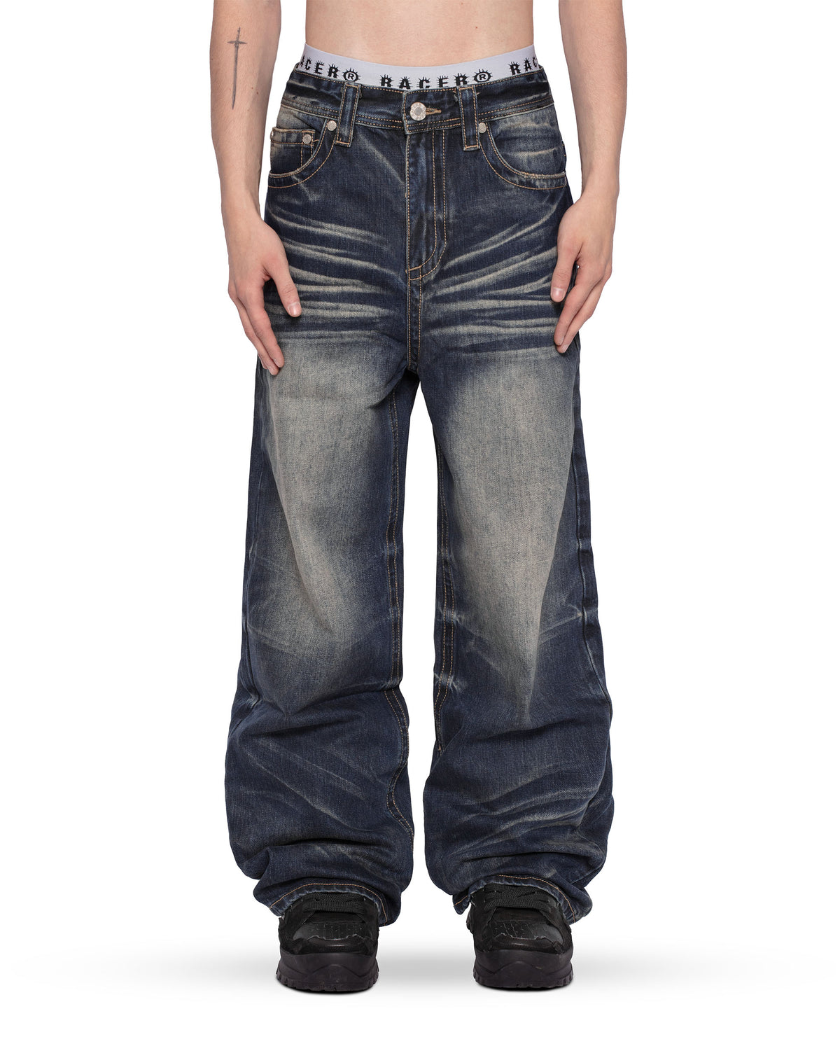 Blue SK8 Denim – Racer Worldwide