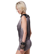 Shoulder Pad Mini Dress