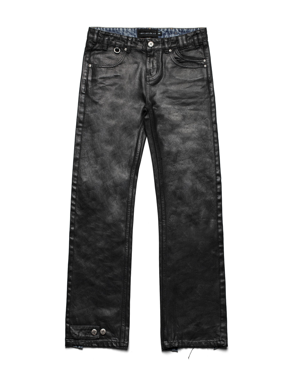Coated Slim Low-Waist Denim