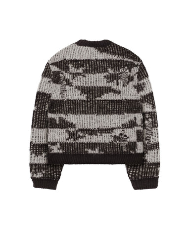 【破格！】PLAN C alpaca knit sweater Kiwi-Sweater-Multicolor-