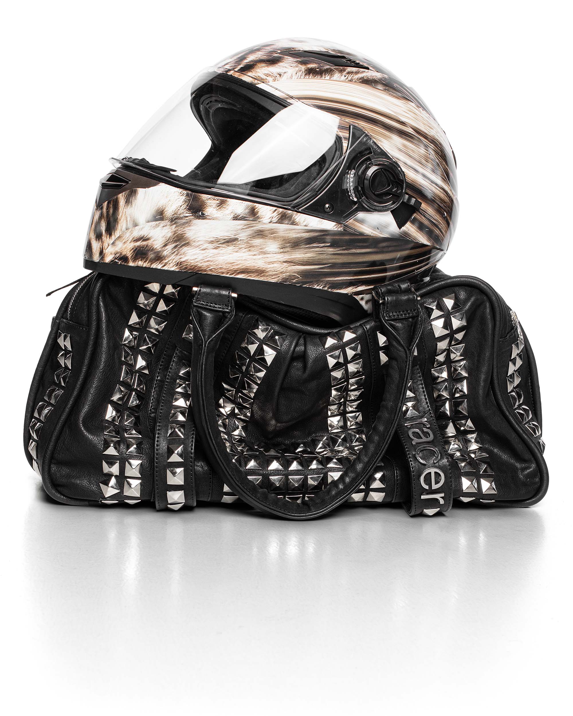 バッグ racer worldwide STUDDED LEATHER BAG Studded Leather Bag – Racer Worldwide