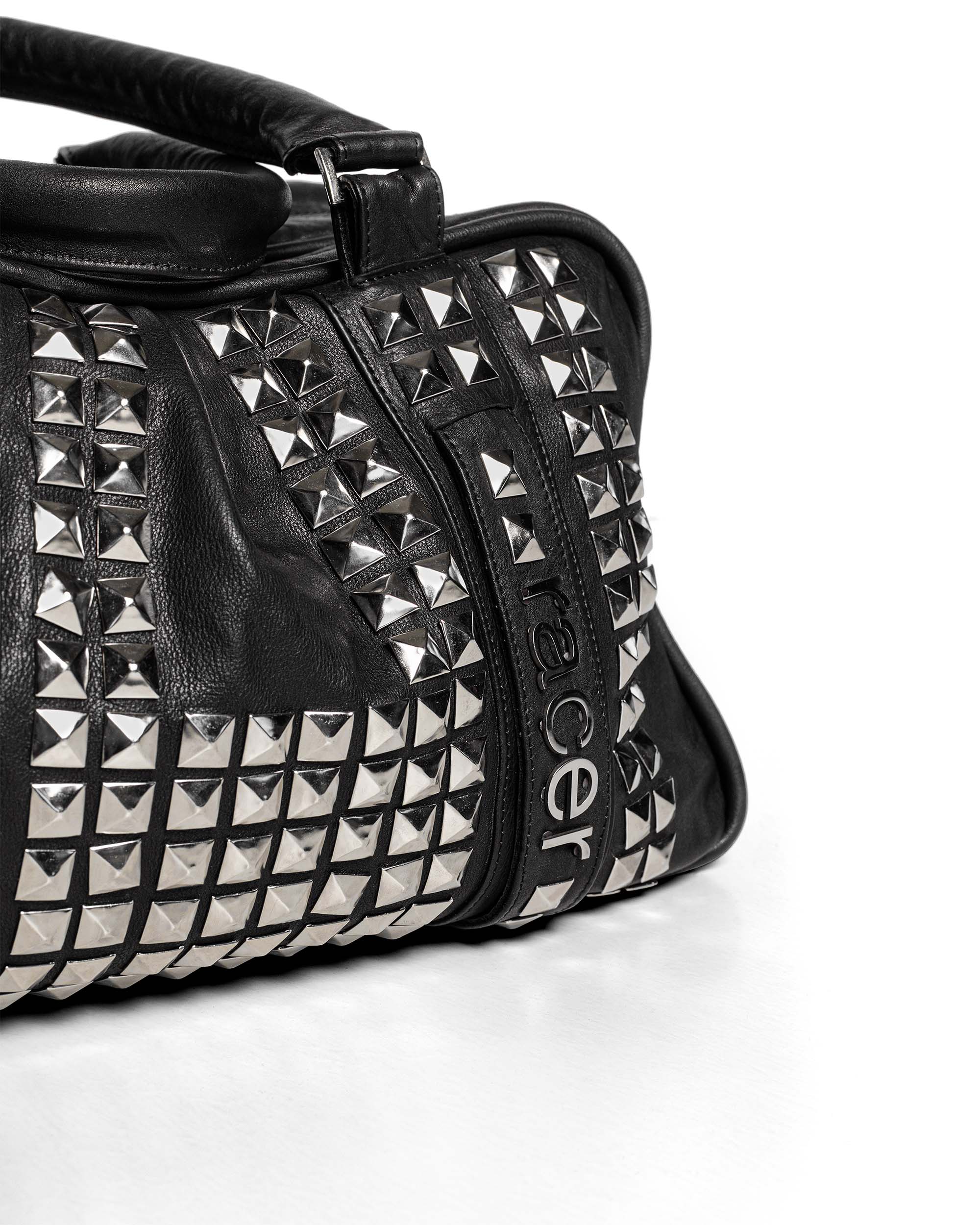 【00s_Archive】Leather Studded HandBag 平成 Studded Leather Bag – Racer Worldwide