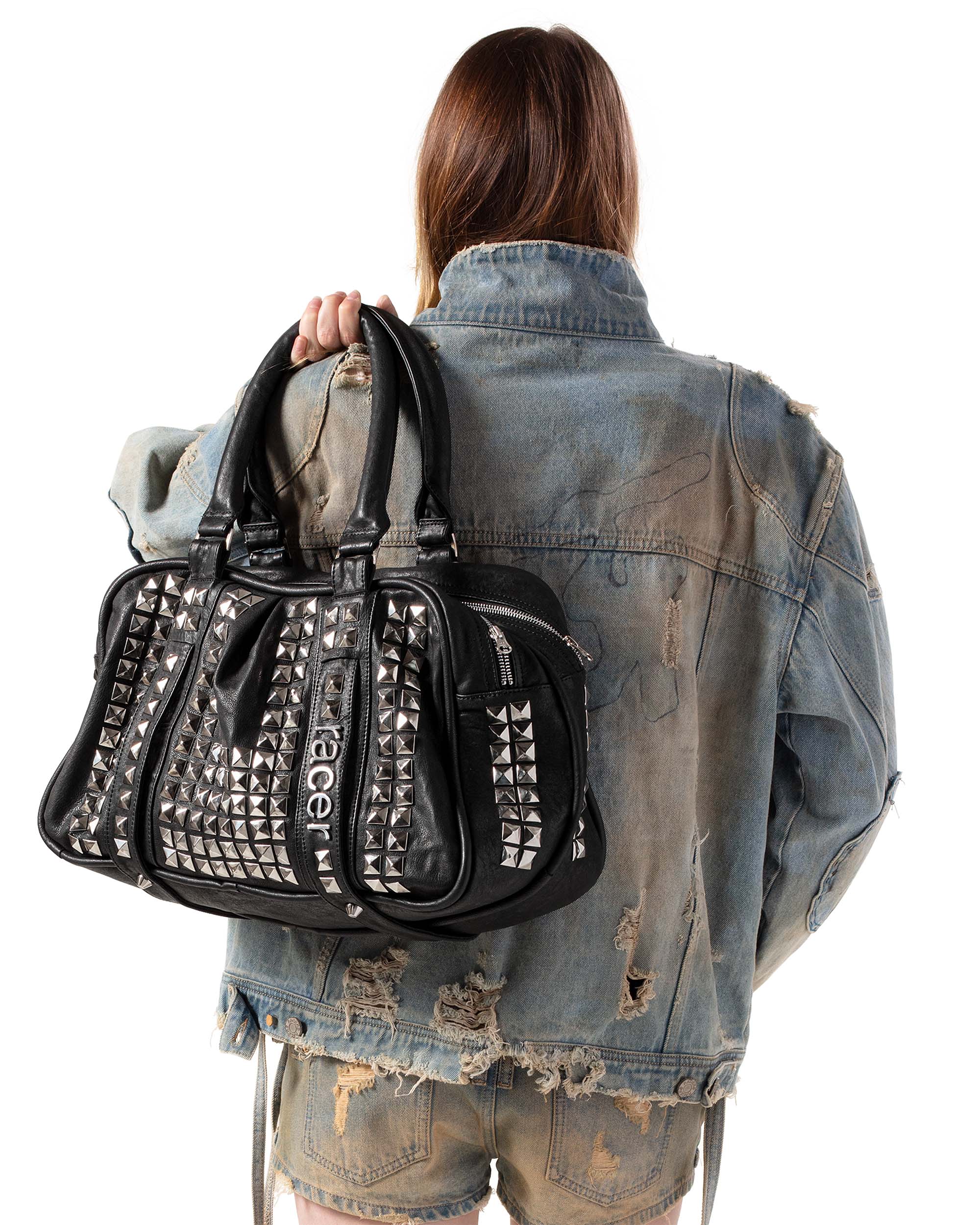 Studded Leather Bag – Racer Worldwide