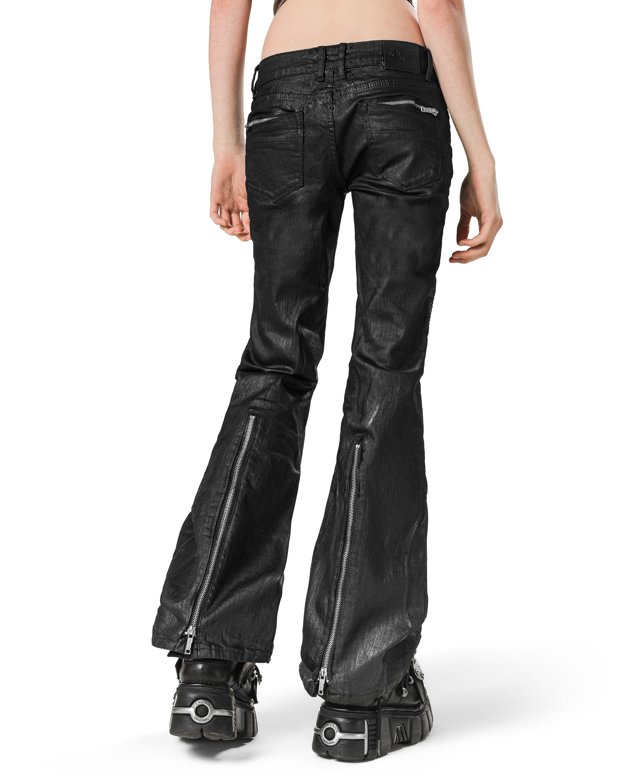 Wax Flared Denim