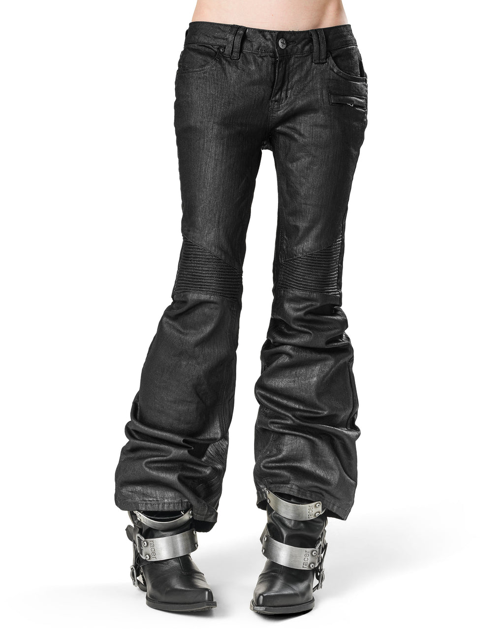 Wax Flared Denim