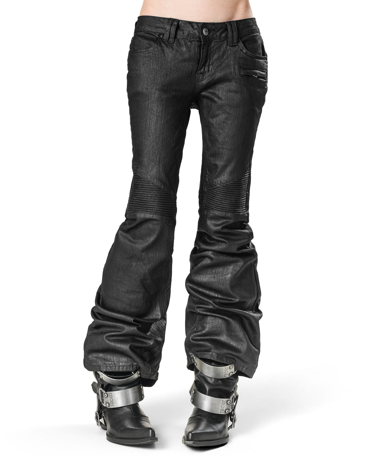 Wax Flared Denim