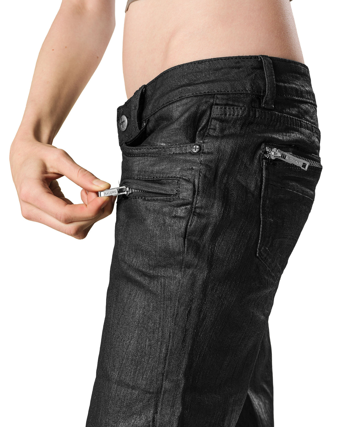 Wax Flared Denim