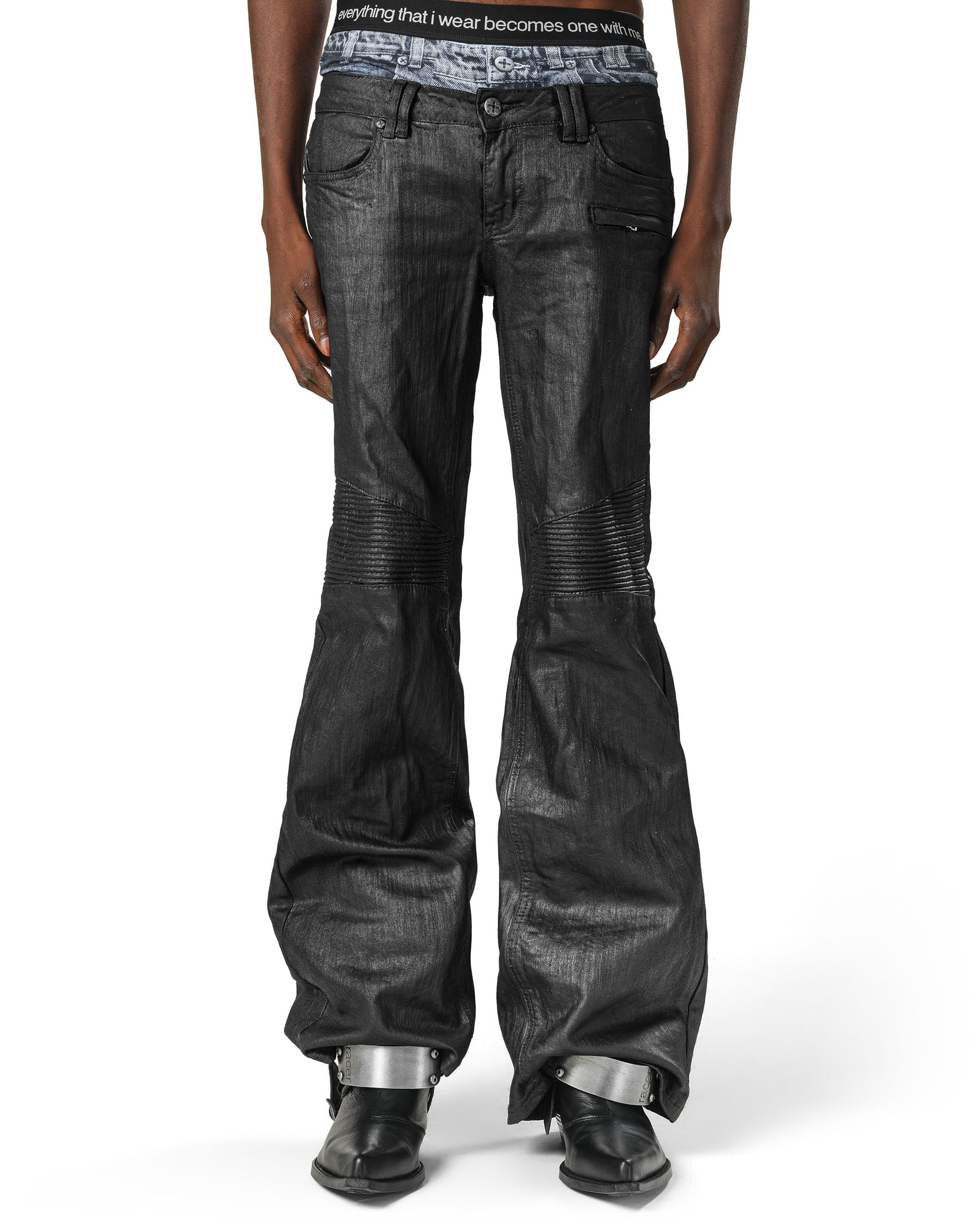 Wax Flared Denim